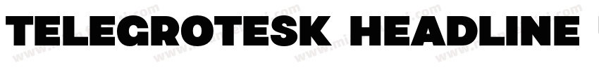 TeleGrotesk Headline Ultra Regular字体转换